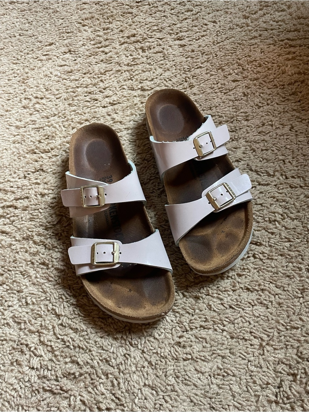 Birkenstock Double-Strap Buckle Slide Sandals